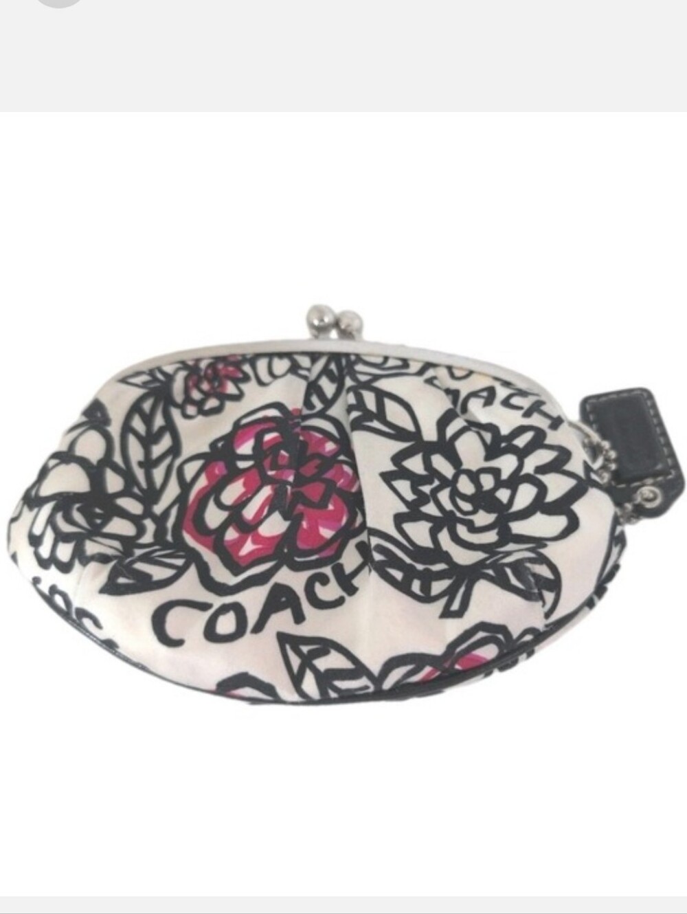 Coach Poppy Daisy Floral Graffiti Coin Purse